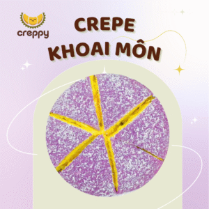 Crepe khoai môn